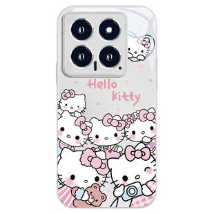 适用vivo小米oppo手机壳15ultra凯蒂猫HelloKitty卡通14Pro少女心reno14可爱iqoo13/12新款k80k60玻璃findx8