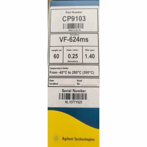 议价安捷伦色谱柱，货号: CP9103,VF-624ms,全新未，议价