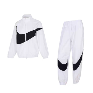 耐克运动套装女装新款Oversize 风梭织夹克束腿运动裤nike两件套