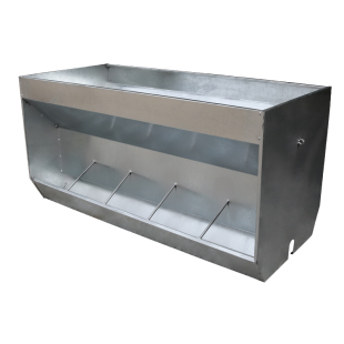 镀锌单双面猪用食槽保育栏加厚不锈钢料槽育肥猪仔猪自动大容量器