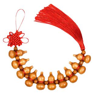 桃木葫芦挂件家用门对门挂饰厕所对卧室吉祥中国结木葫芦装饰挂件