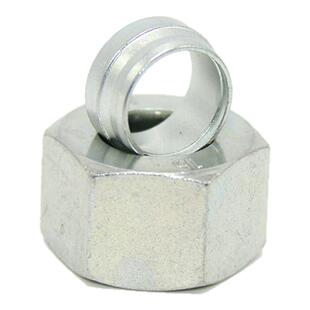 伊顿永华标准公制24度锥液压卡套接头JD螺母卡套NLRL轻型重型卡套