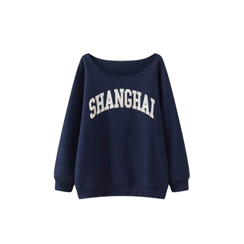 BrandyGirl新款斜字肩卫衣/绒衫