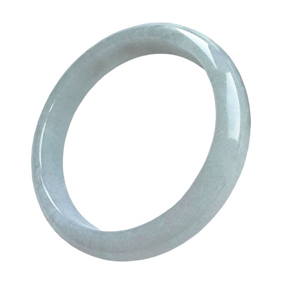 清新年轻浅绿特大圈口翡翠手镯66