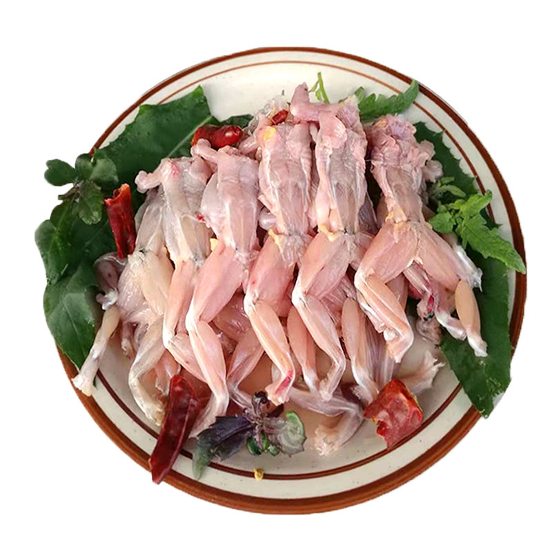【杀好后】稻田散养殖活体青蛙肉田鸡鲜活保鲜黑斑蛙烧烤食材批发
