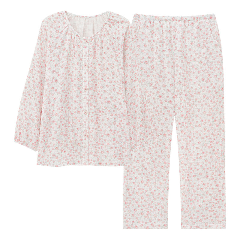 康汝雅春秋季纯棉可外穿女家居服