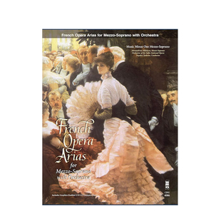 法国咏叹调女中音作品 女高音和乐队 附CD MMO版原版乐谱 French Opera Arias for Mezzo Soprano with Orchestra HL00400095