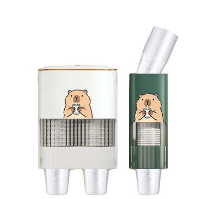 一次性杯子自动取杯器纸杯架水杯置物架创意收纳家用杯架子饮水机