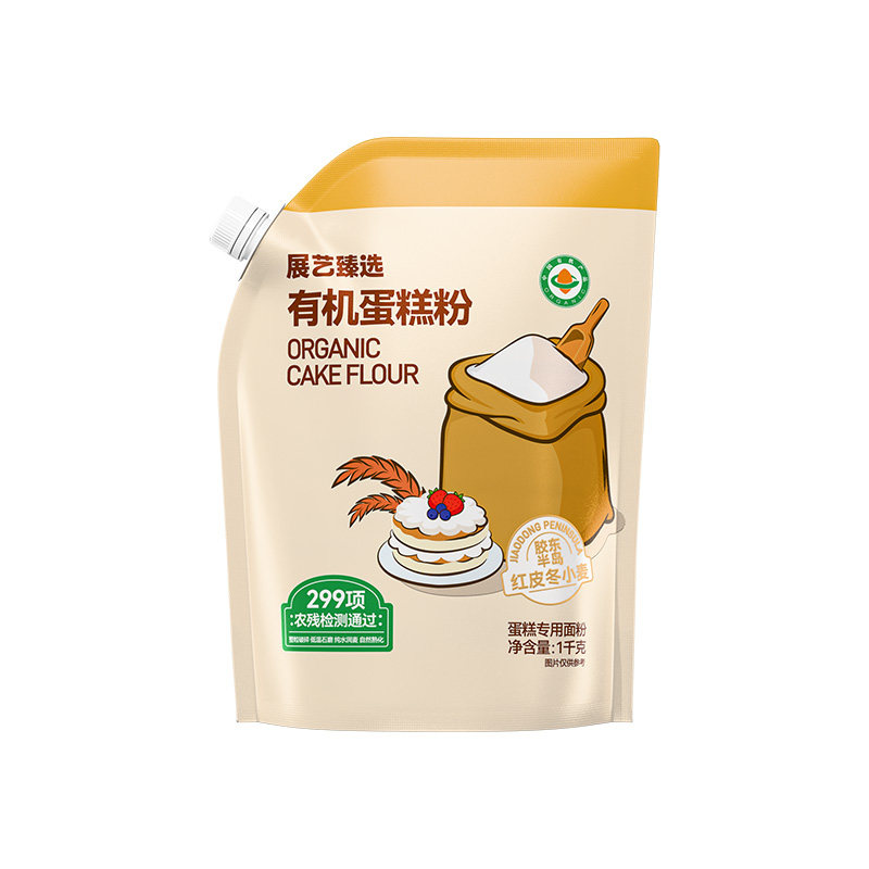 展艺臻选有机0钠蛋糕粉婴儿辅食