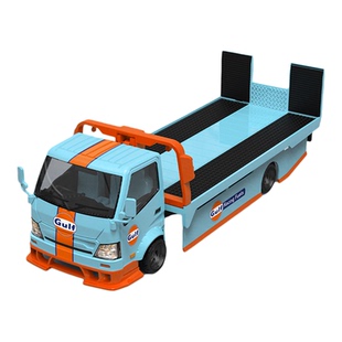 TM H300平板运输拖车马天尼ADVAN海湾石油1:64日野仿真汽车模型