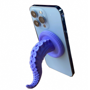 3D打印创意章鱼触手手机支架创意章鱼爪磁吸手机支架，多角度调节