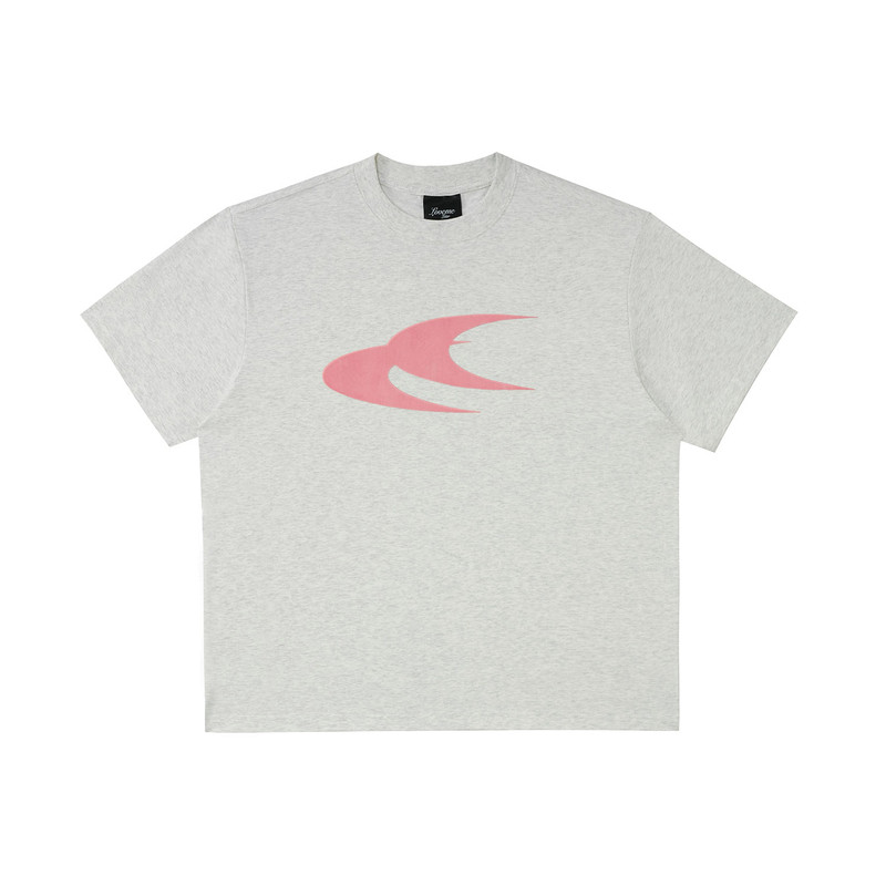 LML燕尾LOGO植绒贴布短袖