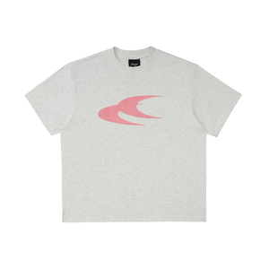 LML燕尾LOGO植绒贴布短袖