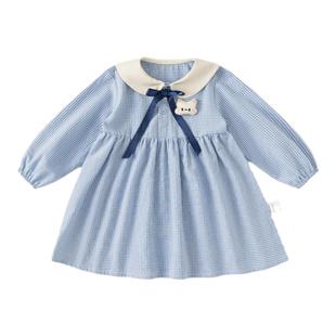 女童连衣裙2026春季新款儿童长袖裙子宝宝公主裙女孩春秋洋气童装