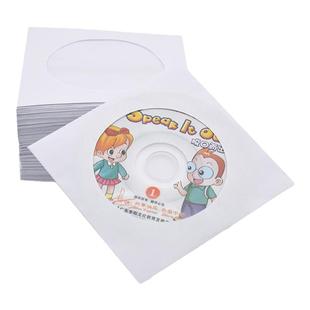 加厚小光盘袋3寸光盘袋8cm小cd袋小dvd袋100克三寸白色纸袋光盘碟套