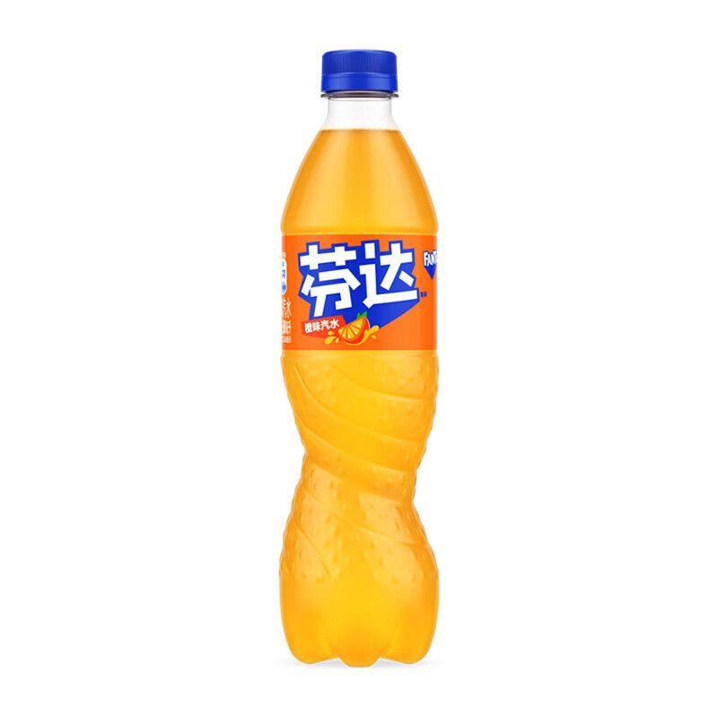可口可乐芬达500ml*24瓶装经典含糖碳酸饮料汽水特惠现货包邮橙味