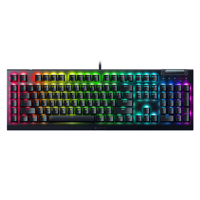 Razer雷蛇黑寡妇蜘蛛V4X段落线性电竞电脑游戏机械键盘幻彩灯光