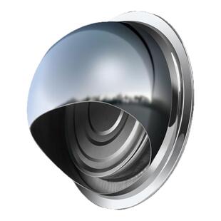 油烟机外墙防风罩穿墙不锈钢止逆阀风帽排气口出风罩排风止回防雨