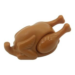 MOC小颗粒积木配件食物33048烤鸡鸡腿火鸡烧鸡露营烧烤摊拼装玩具