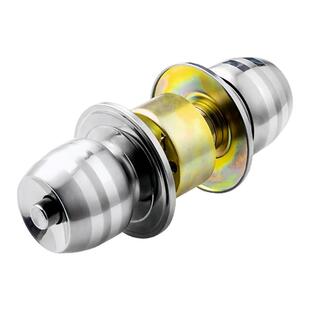 不锈钢球形锁球锁木门铜芯家用木门通用型全套加厚卧室卫生间圆锁