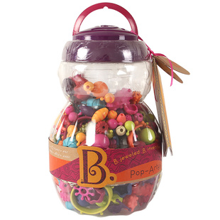 比乐btoys波普串珠无绳串珠儿童玩具穿珠子女孩首饰手工diy材料