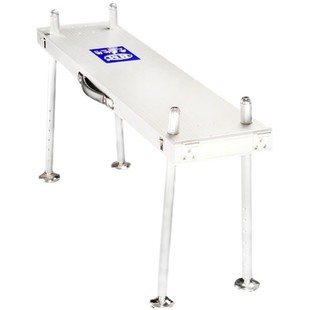 华美新款大钓台四柱踏板 过桥脚踏钓台加厚铝合金大小钓鱼台配件