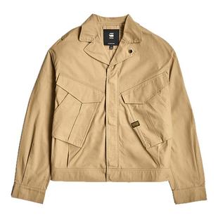 G-STAR RAW硬挺帅气Rovic美式痞帅卡车司机短款夹克潮外套D26192