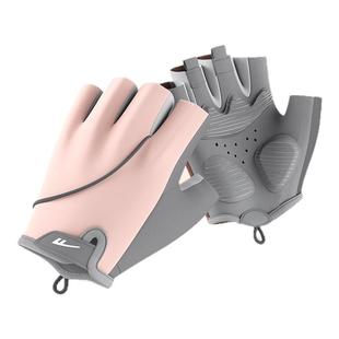 回力运动手套男女款专业健身跑步引体向上半指防滑骑行单杠防起茧