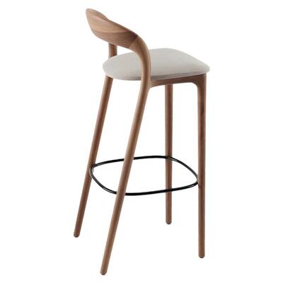 新中式实木吧椅酒店前台高脚椅