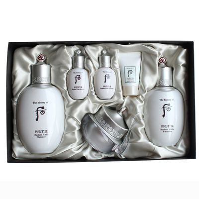 whoo后雪美白套盒补水保湿水乳