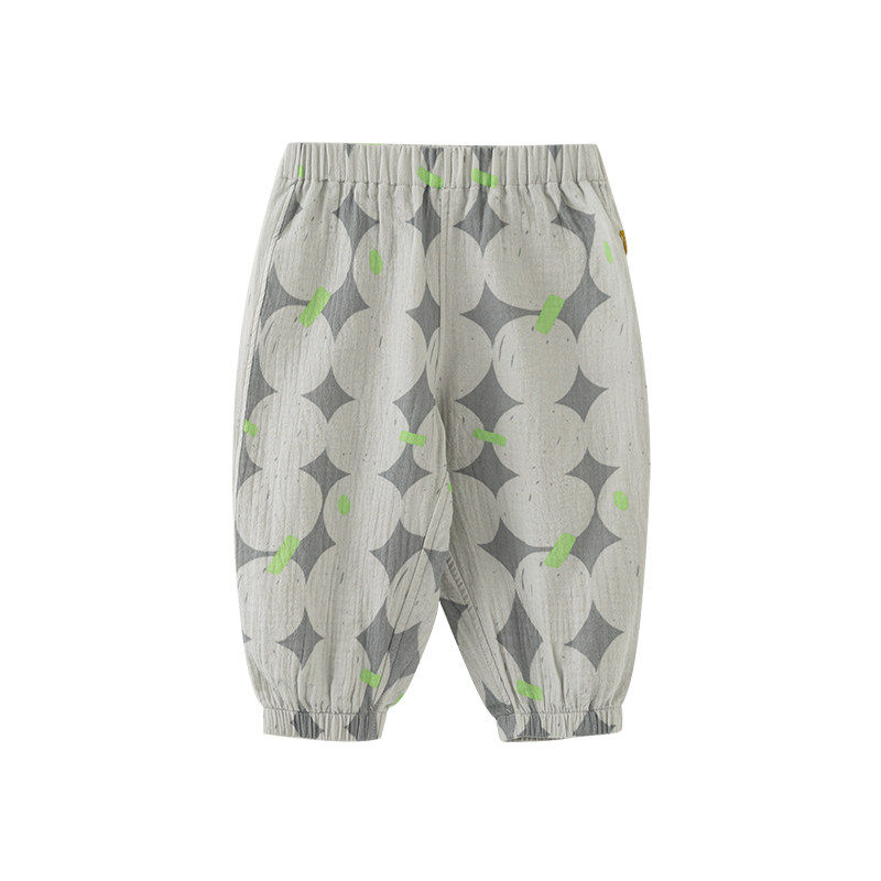 【小蚊帐防蚊裤】papa爬爬夏季儿童裤子男女纯棉透气轻薄束脚长裤