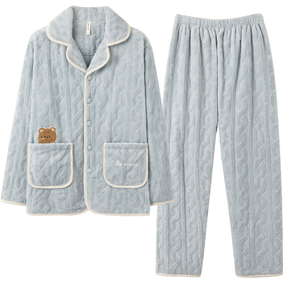 马克公主男法兰绒高级睡衣