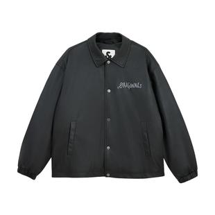 t区绫致杰克琼斯秋冬舒适时尚刺绣轻薄教练PU夹克羽绒服男