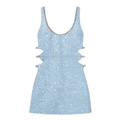 self-portrait无袖连衣裙短裙