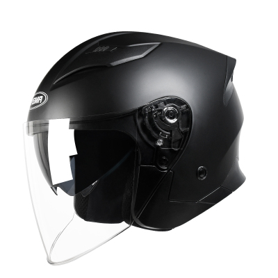 野马3/4半盔通勤四季通用双镜