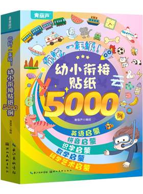 幼小衔接贴纸全学科5000例共10册