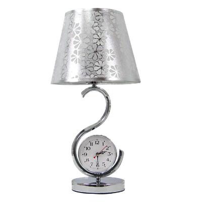 台风带钟表浪漫书房欧式床头灯