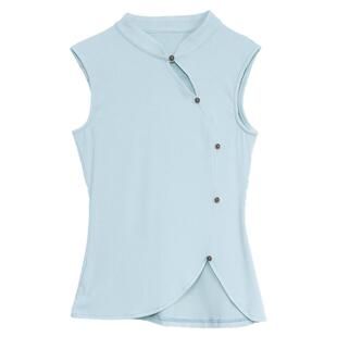 豆蔻依缘舞蹈服现代舞练功服女无袖背心修身显瘦中式上衣日常可穿