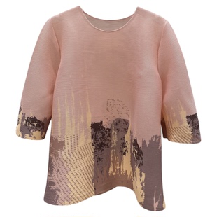 2026春装夏季显瘦超弹力优雅气质女生日礼品上衣妈妈大码女装礼物