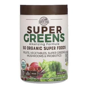 CountryFarms大绿粉天然食物配方可口天然风味代餐粉膳食纤维