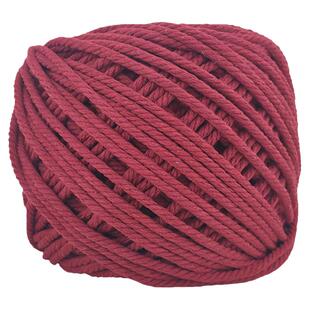 彩色棉绳diy手工编织粗细棉线绳子编织挂毯绳棉麻4mm红绳子捆绑绳