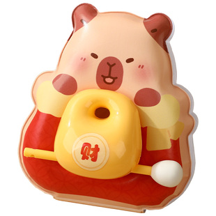 祈福木鱼敲敲本卡皮巴拉解压捏捏乐本子趣味文具解压笔记本手账本