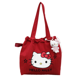 HelloKitty卡通帆布腋下包女2026新款可爱大容量单肩包褶皱通勤包
