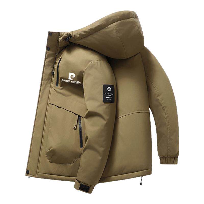 皮尔卡丹新款加厚保暖冬季棉服男
