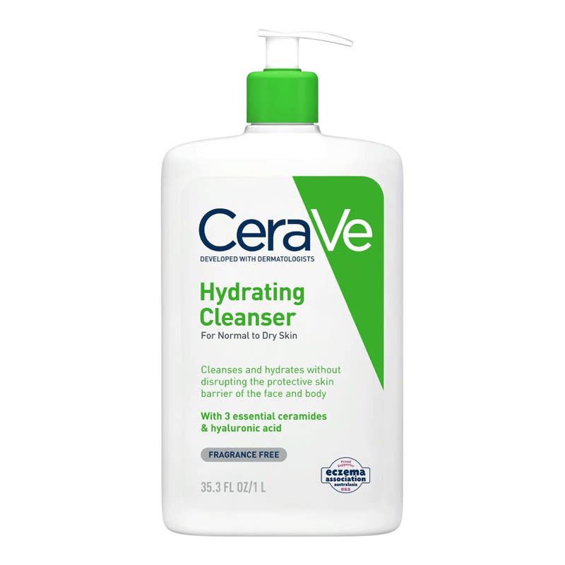 CeraVe适乐肤温和保湿洁肤露1L补水滋润干皮混干皮中性皮肤低敏版