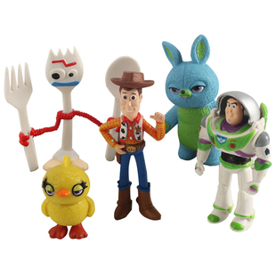 卡通玩具总动员摆件三眼怪胡迪兔哥巴斯光年手办公仔收藏盲盒礼物