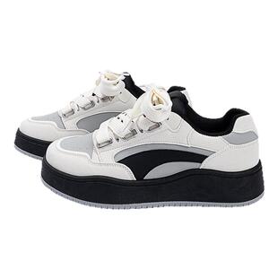 环球休闲板鞋男款2025新款秋季百搭小众原创男鞋轻便厚底运动鞋子