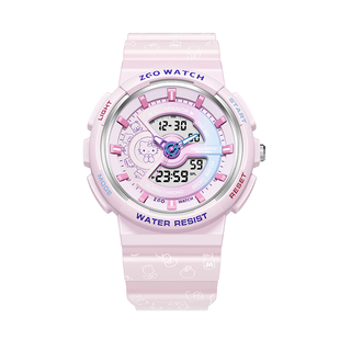 正港ZGOxHelloKitty手表女生学生初中防水儿童电子表女孩生日礼物