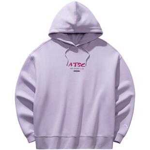 安踏易打理卫衣丨连帽套头衫卫衣女士新款印花休闲帽衫162618715S