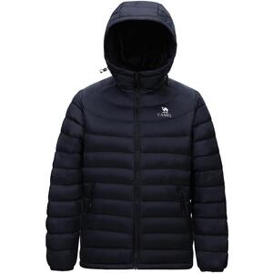 骆驼火焰羽绒服男2026新款情侣韩版轻薄显瘦连帽排骨羽绒内胆外套